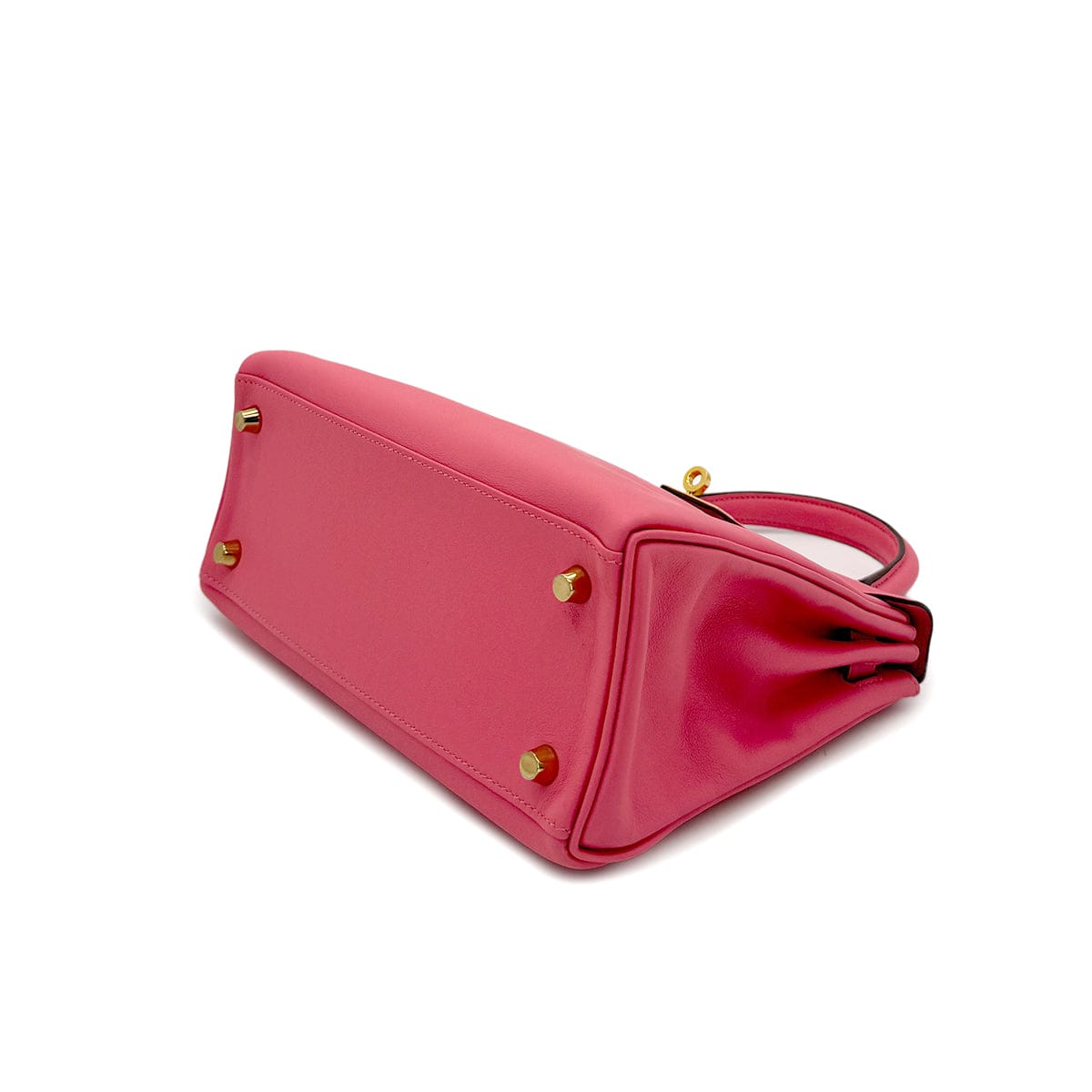 Luxury Promise Japan HERMES KELLY 25 RETOURNE ROSE AZALEE SWIFT HAND SHOULDER BAG D GHW 90296570