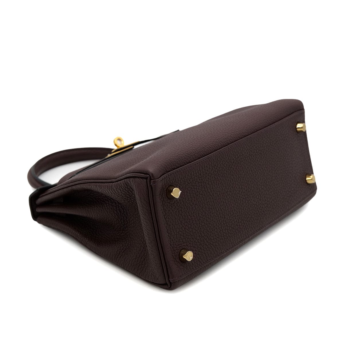 Luxury Promise Japan HERMES KELLY 25 RETOURNE ROUGE SELLIER TOGO HAND SHOULDER BAG B GHW 90301725