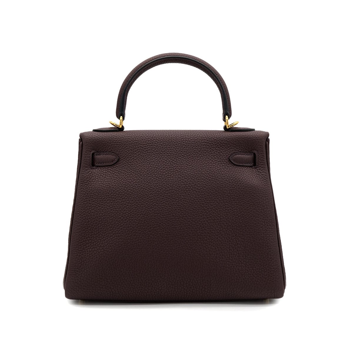 Luxury Promise Japan HERMES KELLY 25 RETOURNE ROUGE SELLIER TOGO HAND SHOULDER BAG B GHW 90301725