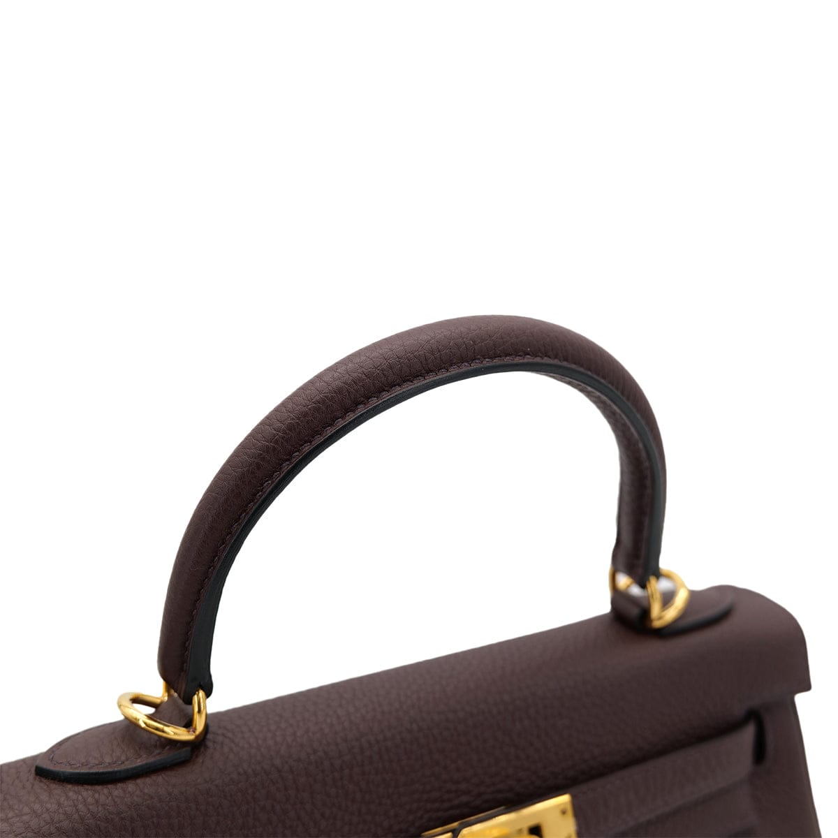 Luxury Promise Japan HERMES KELLY 25 RETOURNE ROUGE SELLIER TOGO HAND SHOULDER BAG B GHW 90301725