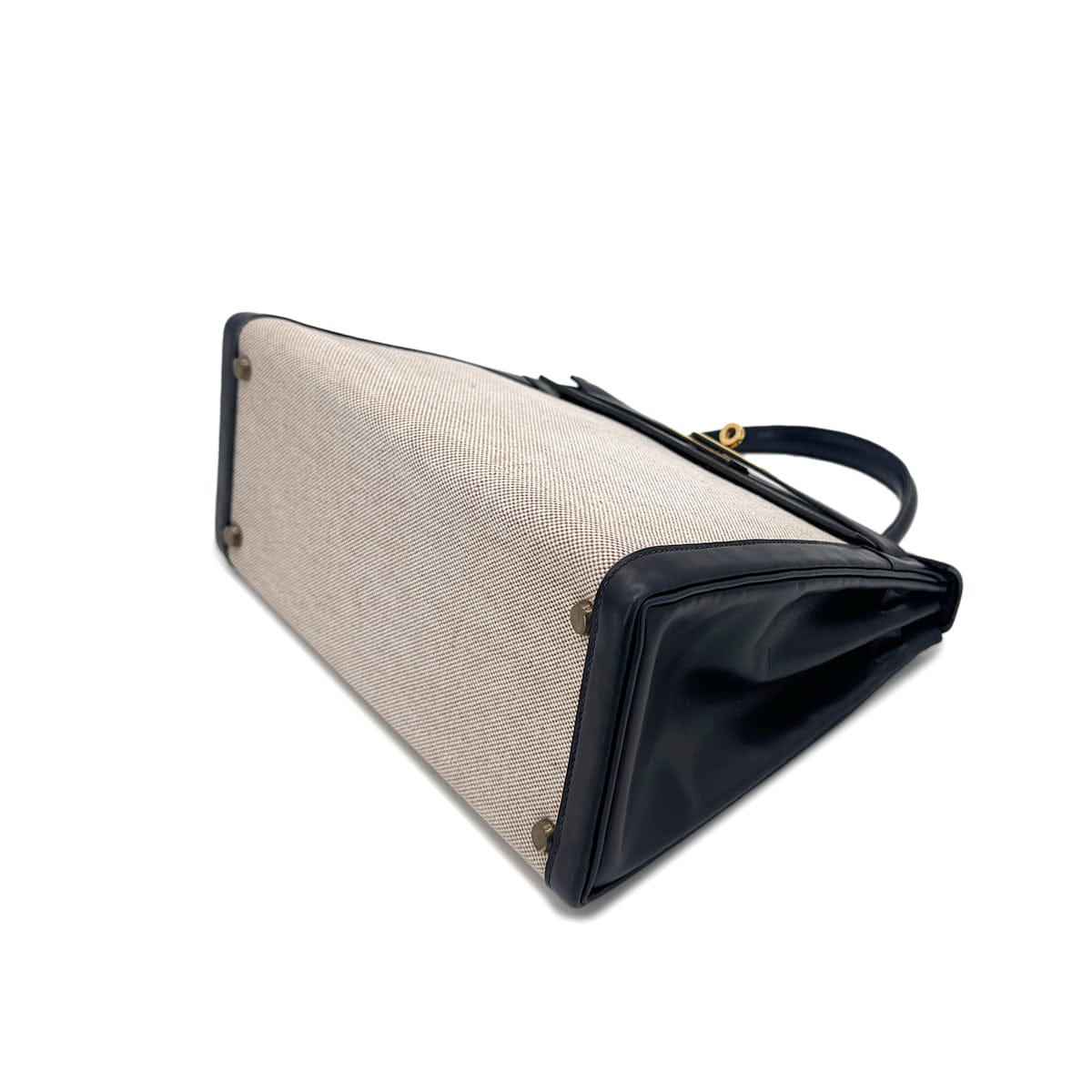 Luxury Promise Japan HERMES KELLY 28 BLUE INDIGO BOXCALF TOILE H HAND SHOULDER BAG 〇C GHW 90292060