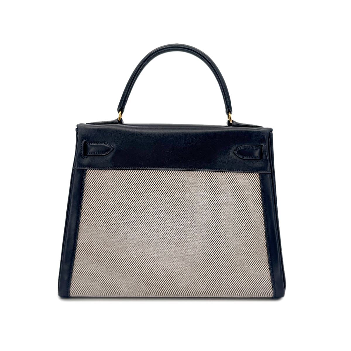 Luxury Promise Japan HERMES KELLY 28 BLUE INDIGO BOXCALF TOILE H HAND SHOULDER BAG 〇C GHW 90292060