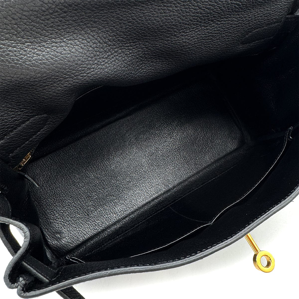 Luxury Promise Japan HERMES KELLY 28 RETOURNE BLACK EVERCOLOR HAND SHOULDER BAG □R GHW 90292891