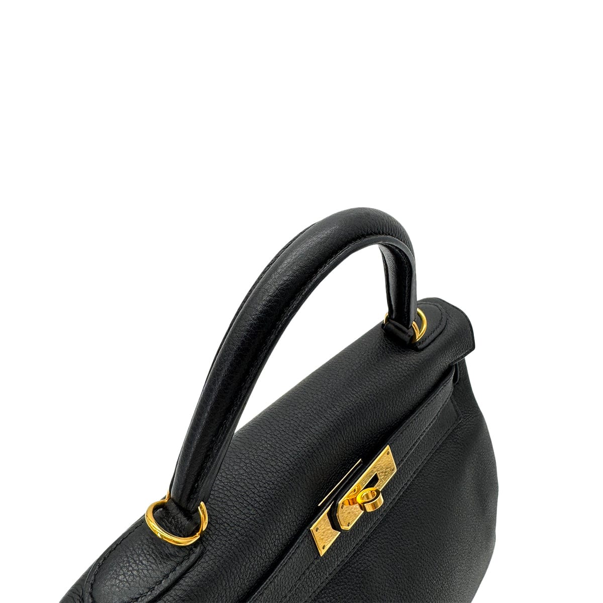 Luxury Promise Japan HERMES KELLY 28 RETOURNE BLACK EVERCOLOR HAND SHOULDER BAG □R GHW 90292891