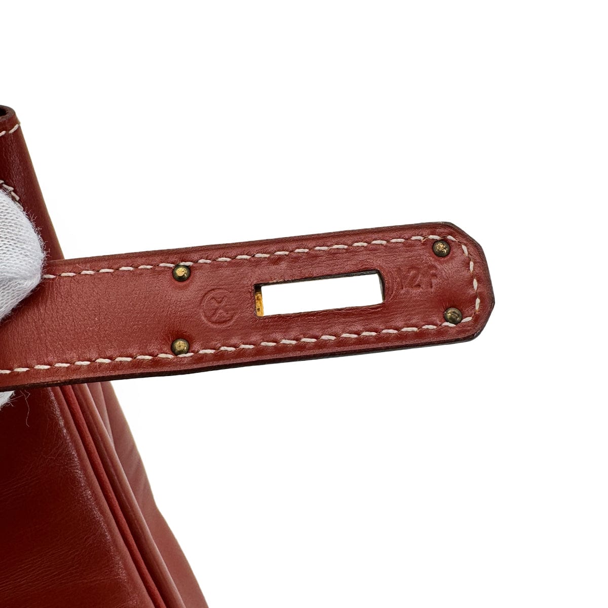 Luxury Promise Japan HERMES KELLY 28 RETOURNE BRICK BOX CALF HAND SHOULDER BAG 〇X GHW 90304917
