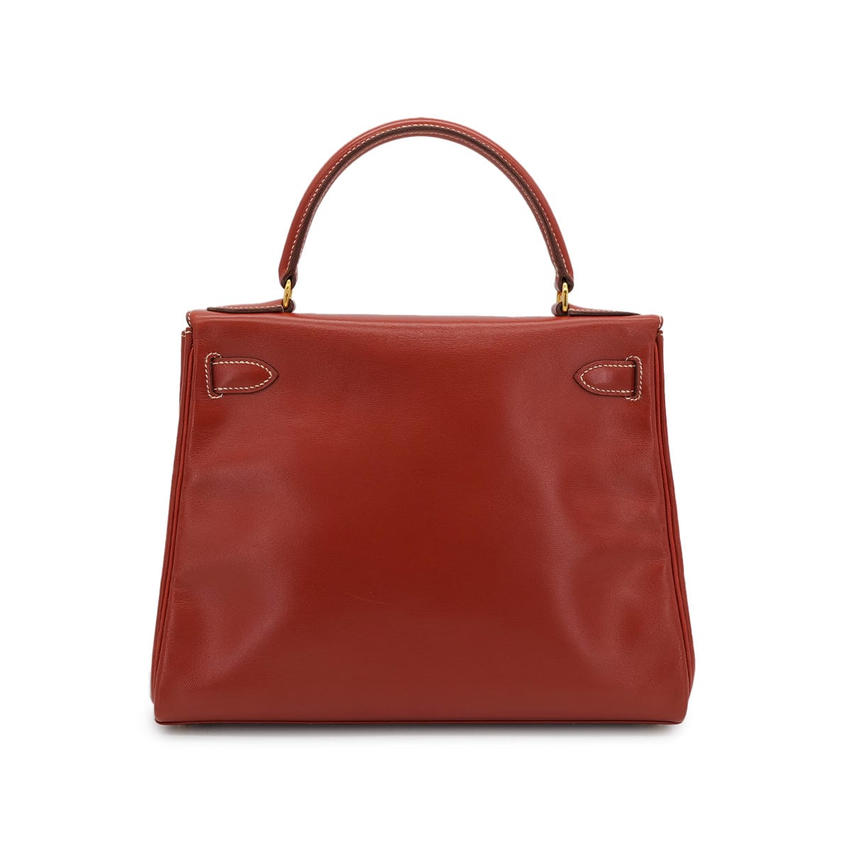 Luxury Promise Japan HERMES KELLY 28 RETOURNE BRICK BOX CALF HAND SHOULDER BAG 〇X GHW 90304917