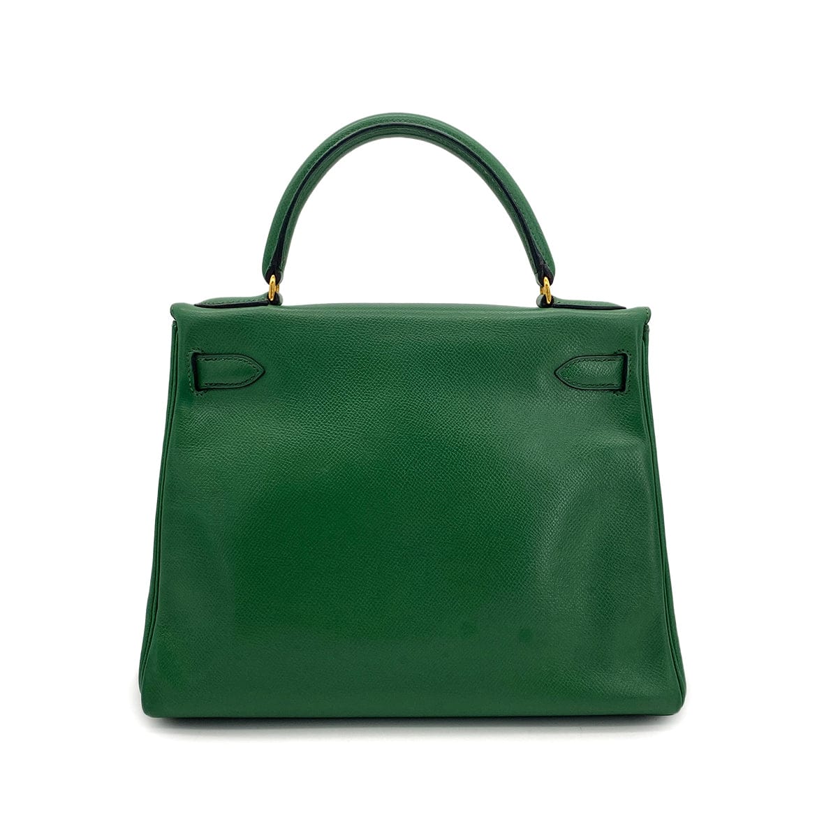 Luxury Promise Japan HERMES KELLY 28 RETOURNE GREEN COUCHEVEL HAND SHOULDER BAG 〇U GHW 90294824