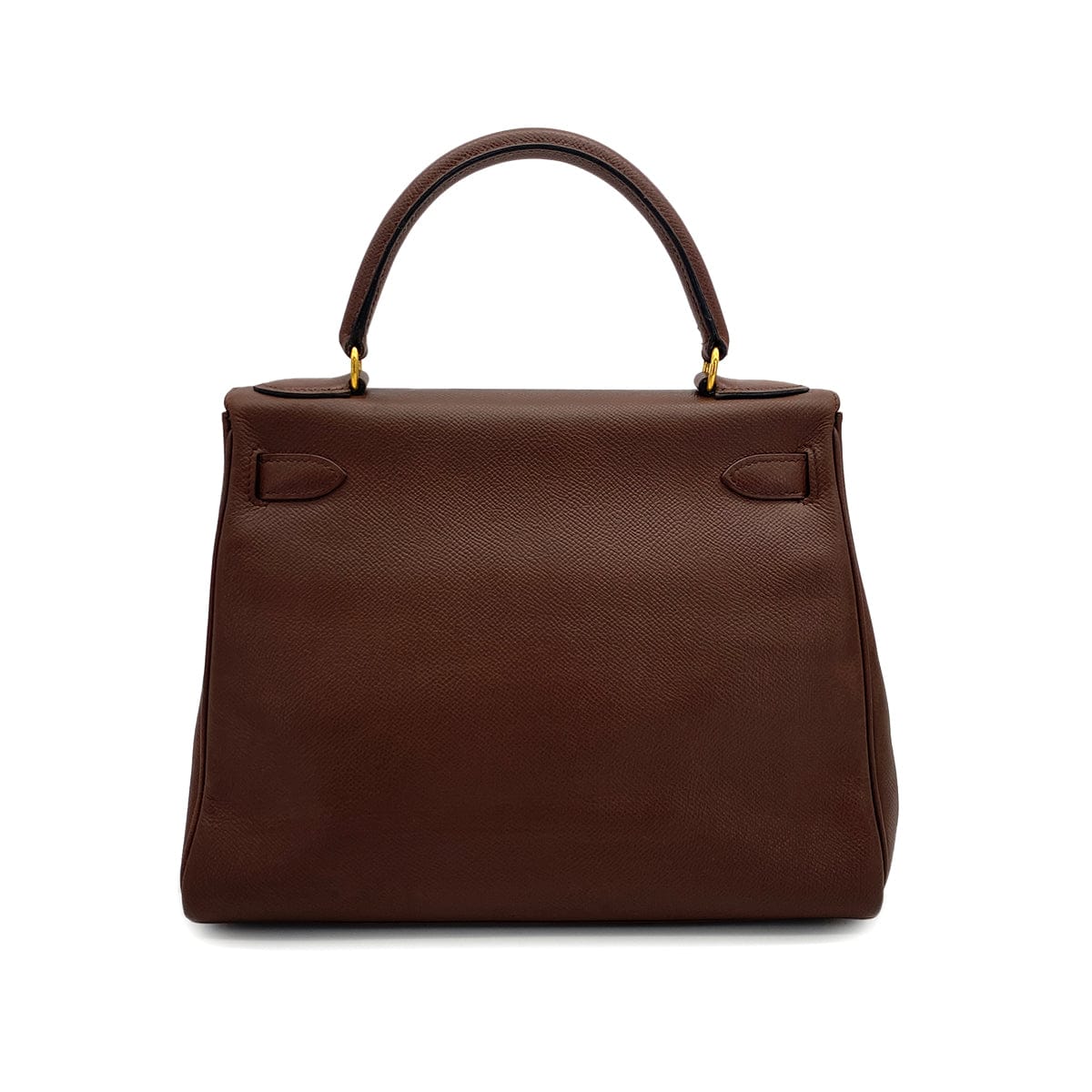 Luxury Promise Japan HERMES KELLY 28 RETOURNE HAVANE COUCHEVEL HAND SHOULDER BAG 1996 CIRCLE Z GOLD HARDWARE 90317925