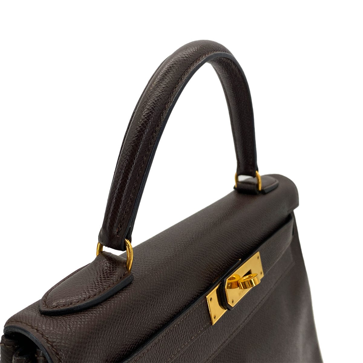 Luxury Promise Japan HERMES KELLY 28 RETOURNE HAVANNE COUCHEVEL HAND SHOULDER BAG 〇W GHW 90290354