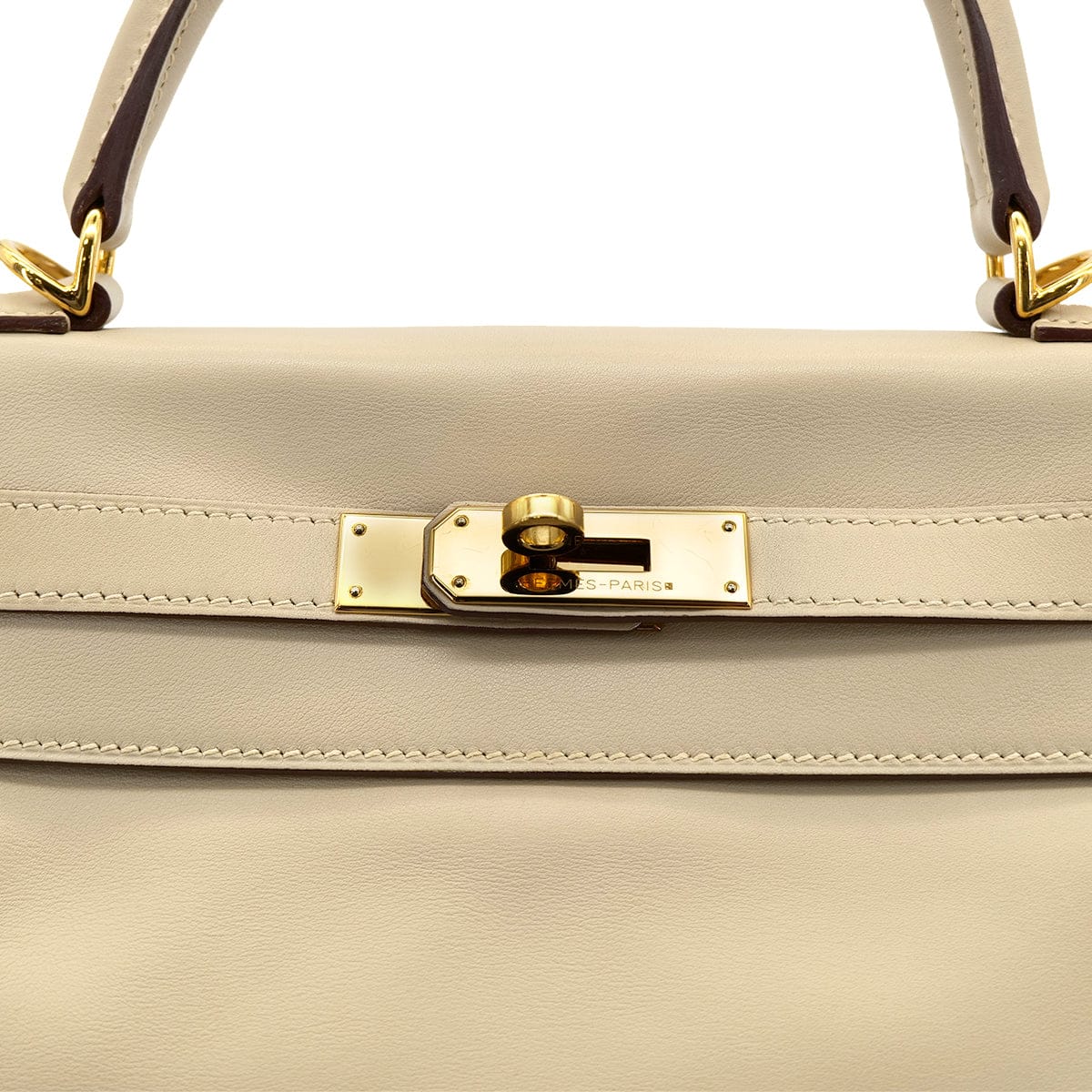 Luxury Promise Japan HERMES KELLY 28 RETOURNE PARCHEMIN SWIFT HAND SHOULDER BAG □M GHW 90301033