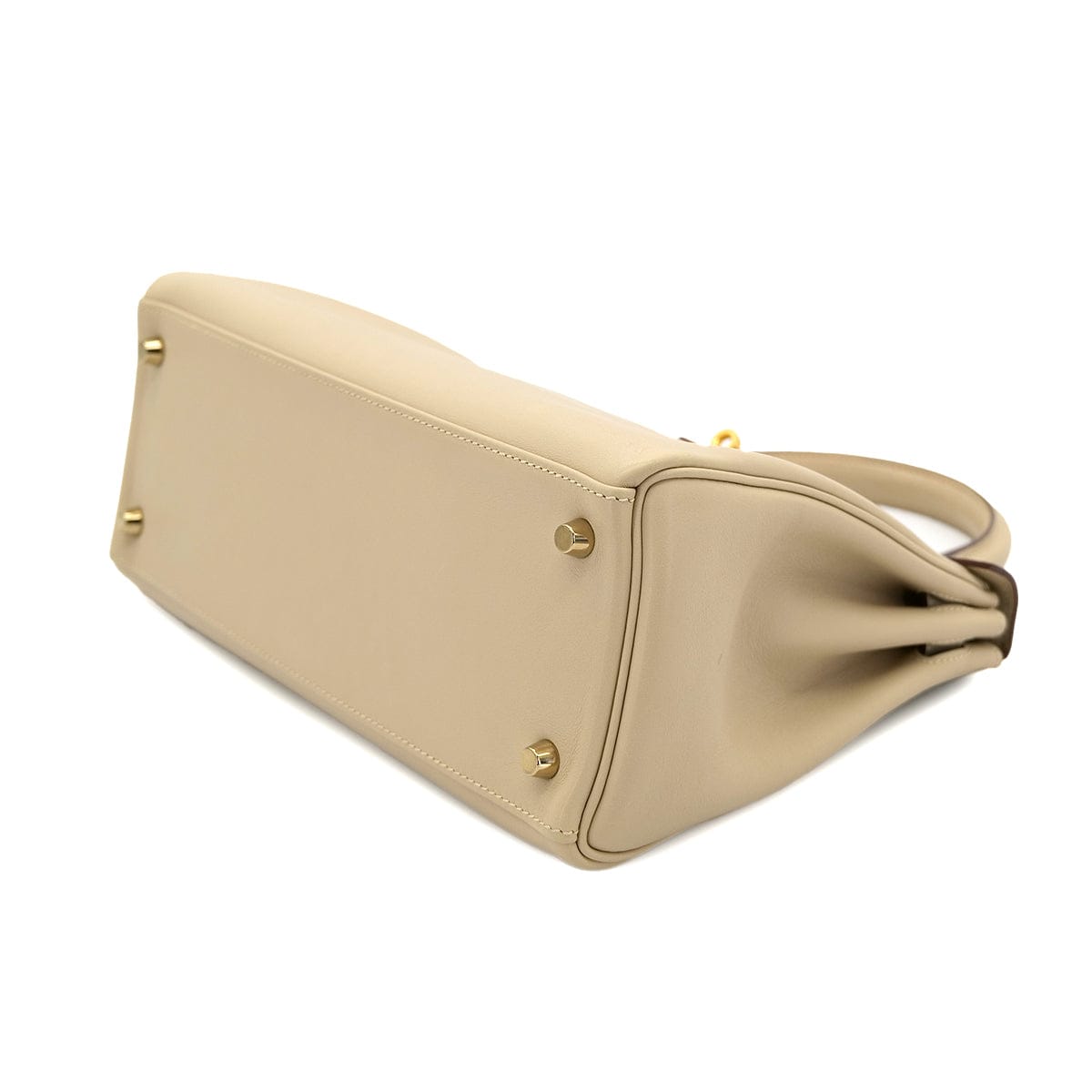 Luxury Promise Japan HERMES KELLY 28 RETOURNE PARCHEMIN SWIFT HAND SHOULDER BAG □M GHW 90301033