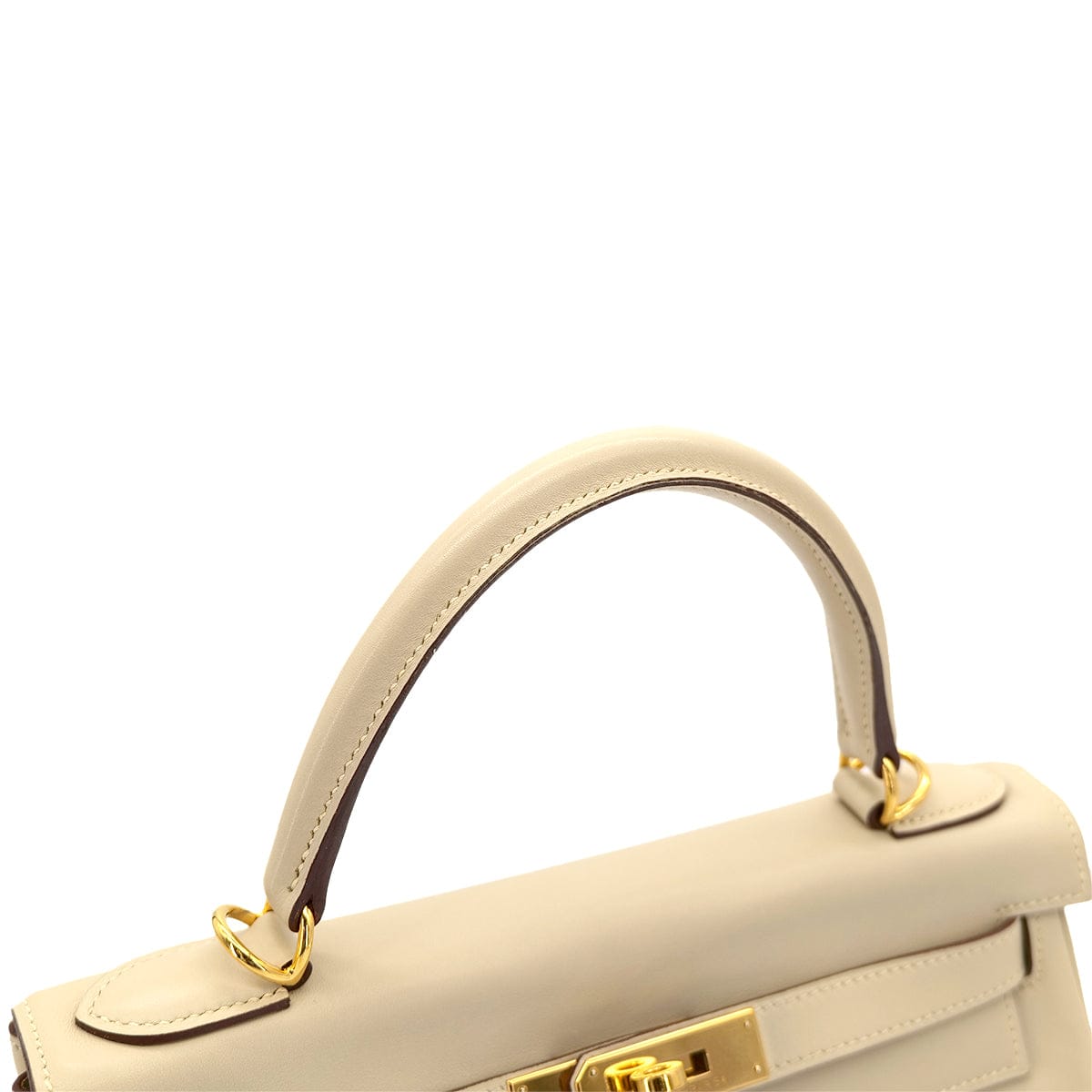 Luxury Promise Japan HERMES KELLY 28 RETOURNE PARCHEMIN SWIFT HAND SHOULDER BAG □M GHW 90301033