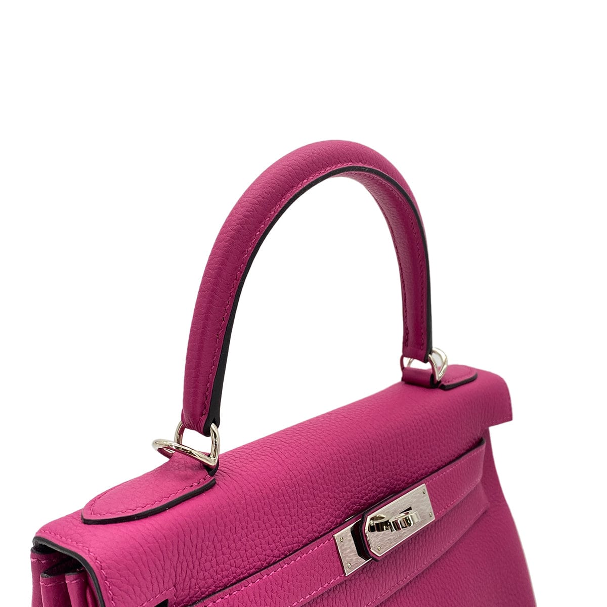 Luxury Promise Japan HERMES KELLY 28 RETOURNE ROSE PURPLE TOGO HAND SHOULDER BAG C SHW 90301847
