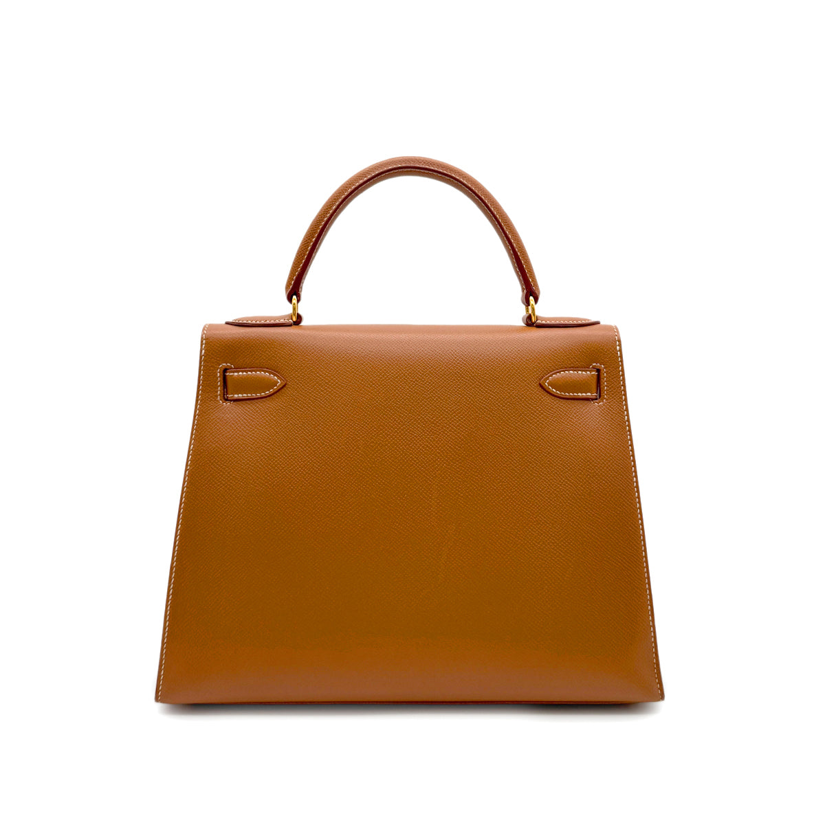 Luxury Promise Japan HERMES KELLY 28 SELLIER GOLD COUCHEVEL HAND SHOULDER BAG □A GHW 90294176