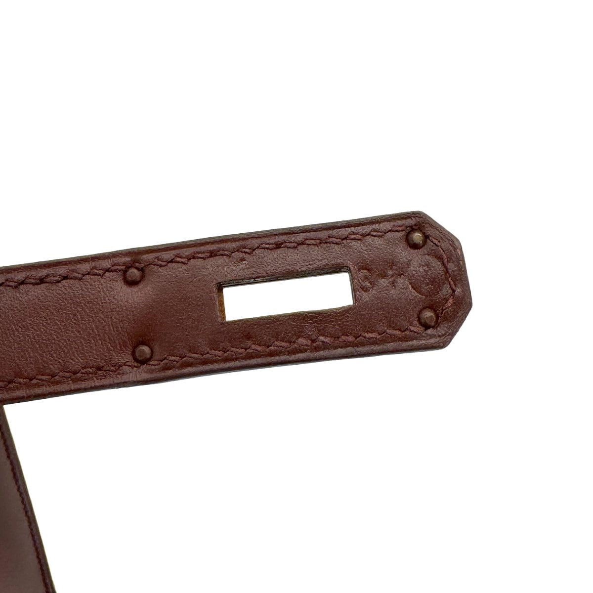 Luxury Promise Japan HERMES KELLY 28 SELLIER MARRON FONCE BOXCALF HAND SHOULDER BAG 1996 CIRCLE Z GOLD HARDWARE 90322170