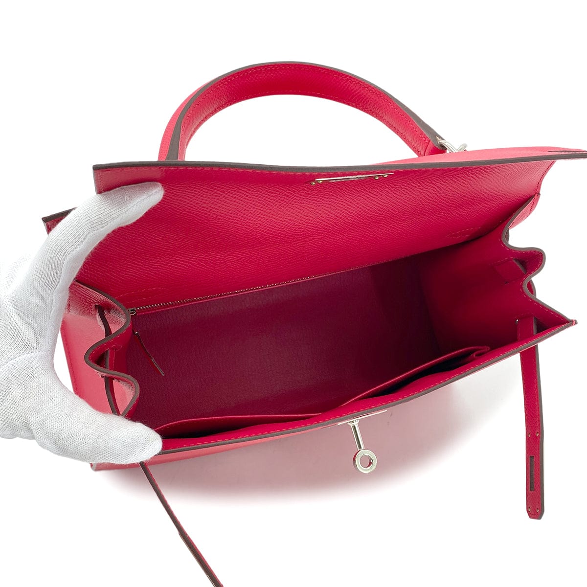 Luxury Promise Japan HERMES KELLY 28 SELLIER ROSE EXTREME VEAU EPSOM HAND SHOULDER BAG D SHW 90290355