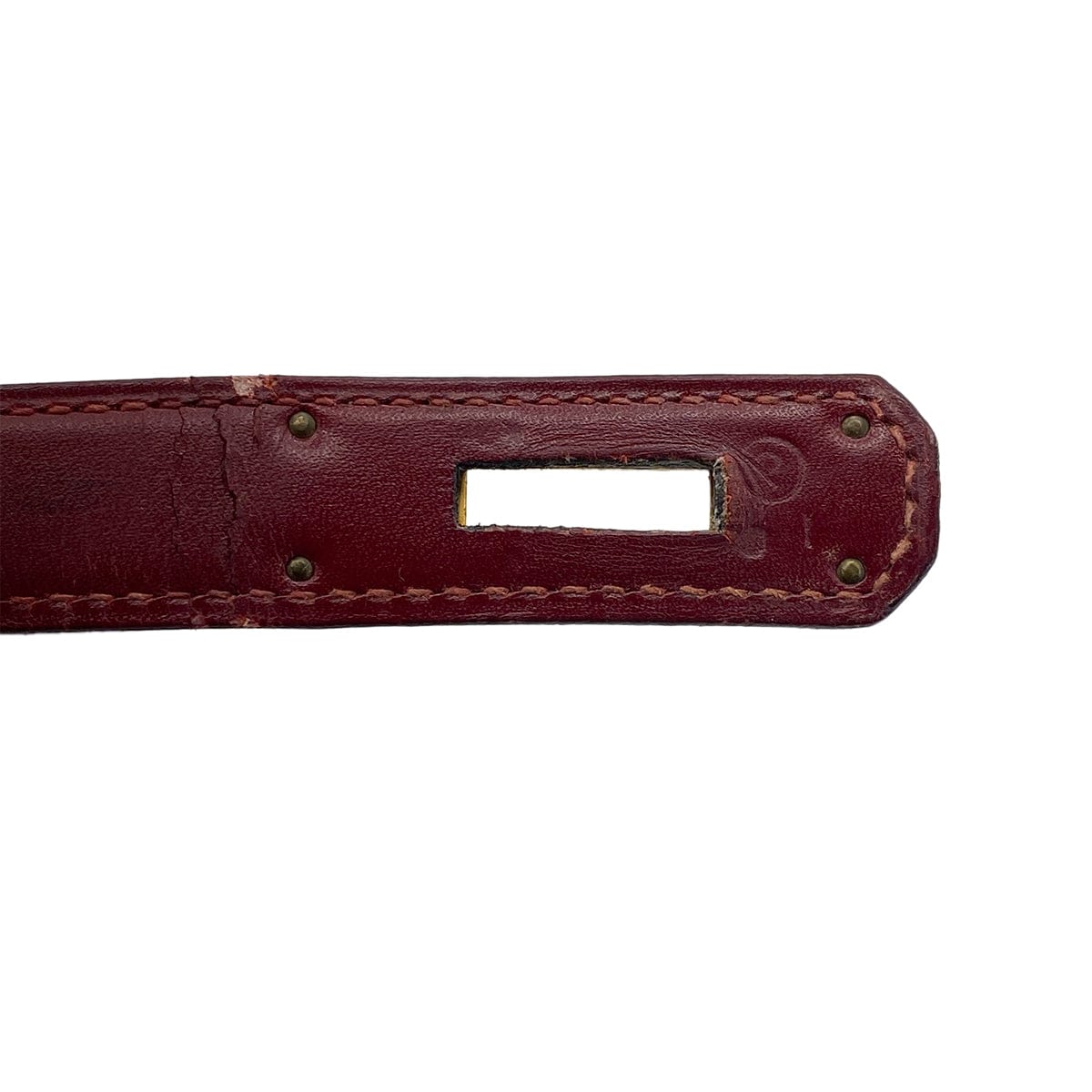 Luxury Promise Japan HERMES KELLY 28 SELLIER ROUGE H BOXCALF HAND BAG 1986 CIRCLE P GOLD HARDWARE 90317903