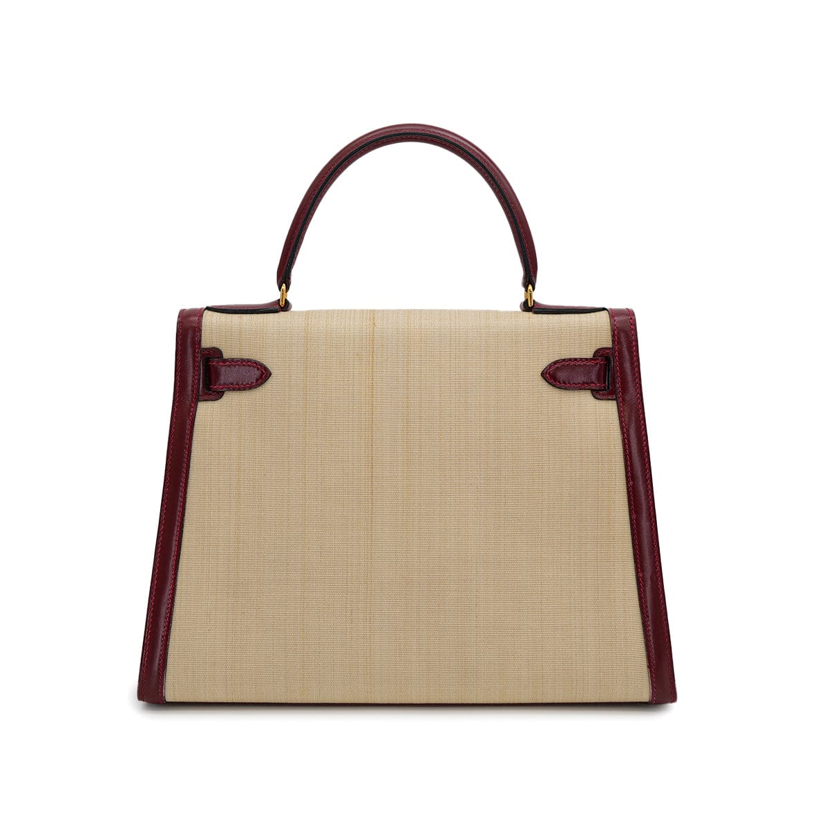 Luxury Promise Japan HERMES KELLY 28 SELLIER ROUGE H CRINOLINE BOXCALF HAND SHOULDER BAG 1980 CIRCLE J GOLD HARDWARE 90318619