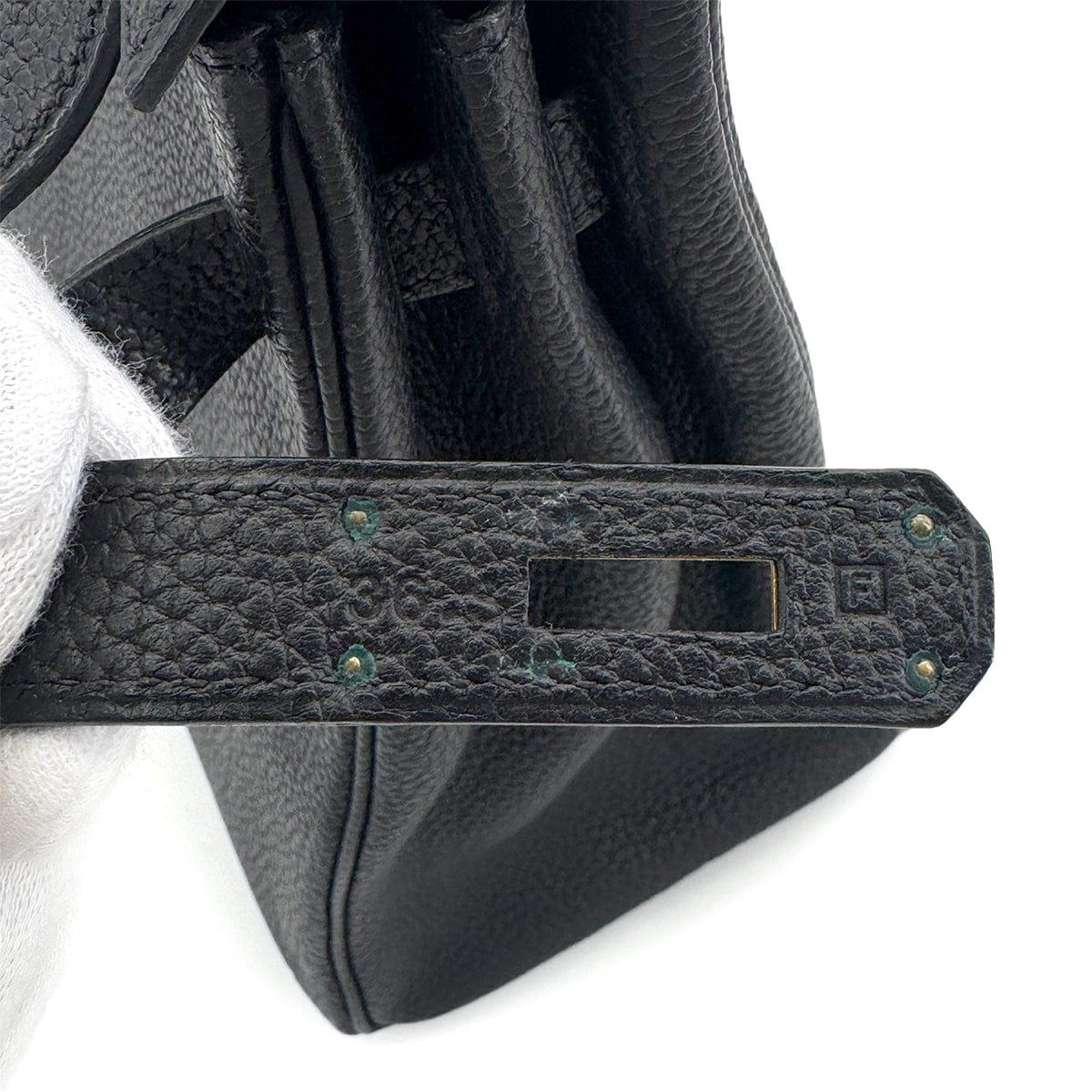 Luxury Promise Japan HERMES KELLY 32 RETOURNE BLACK TOGO HAND SHOULDER BAG □F GHW 90272497