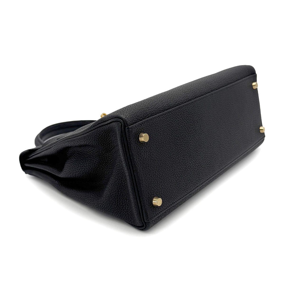 Luxury Promise Japan HERMES KELLY 32 RETOURNE BLACK TOGO HAND SHOULDER BAG □F GHW 90272497