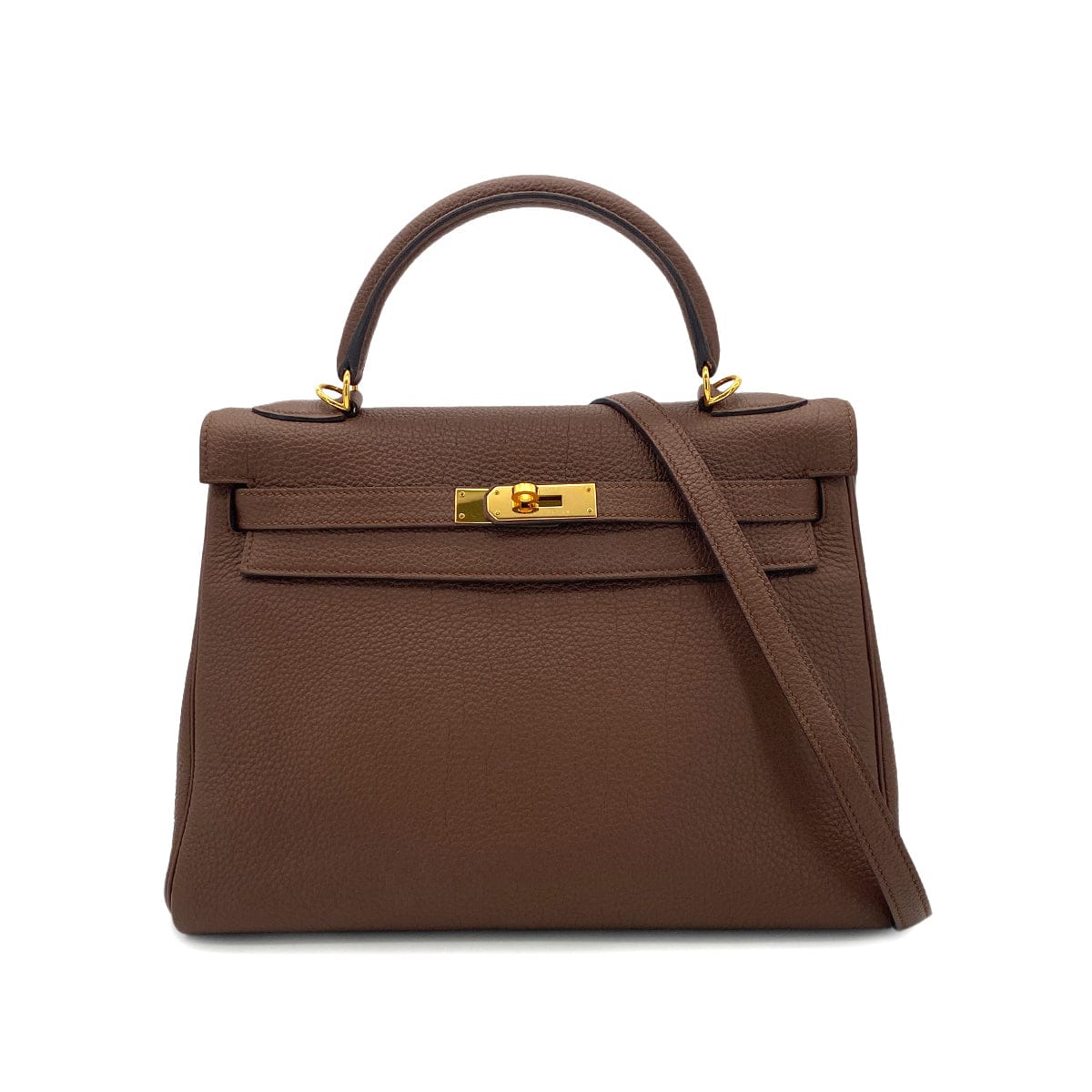 Luxury Promise Japan HERMES KELLY 32 RETOURNE BRULEE TOGO HAND SHOULDER BAG □R GHW 90301724