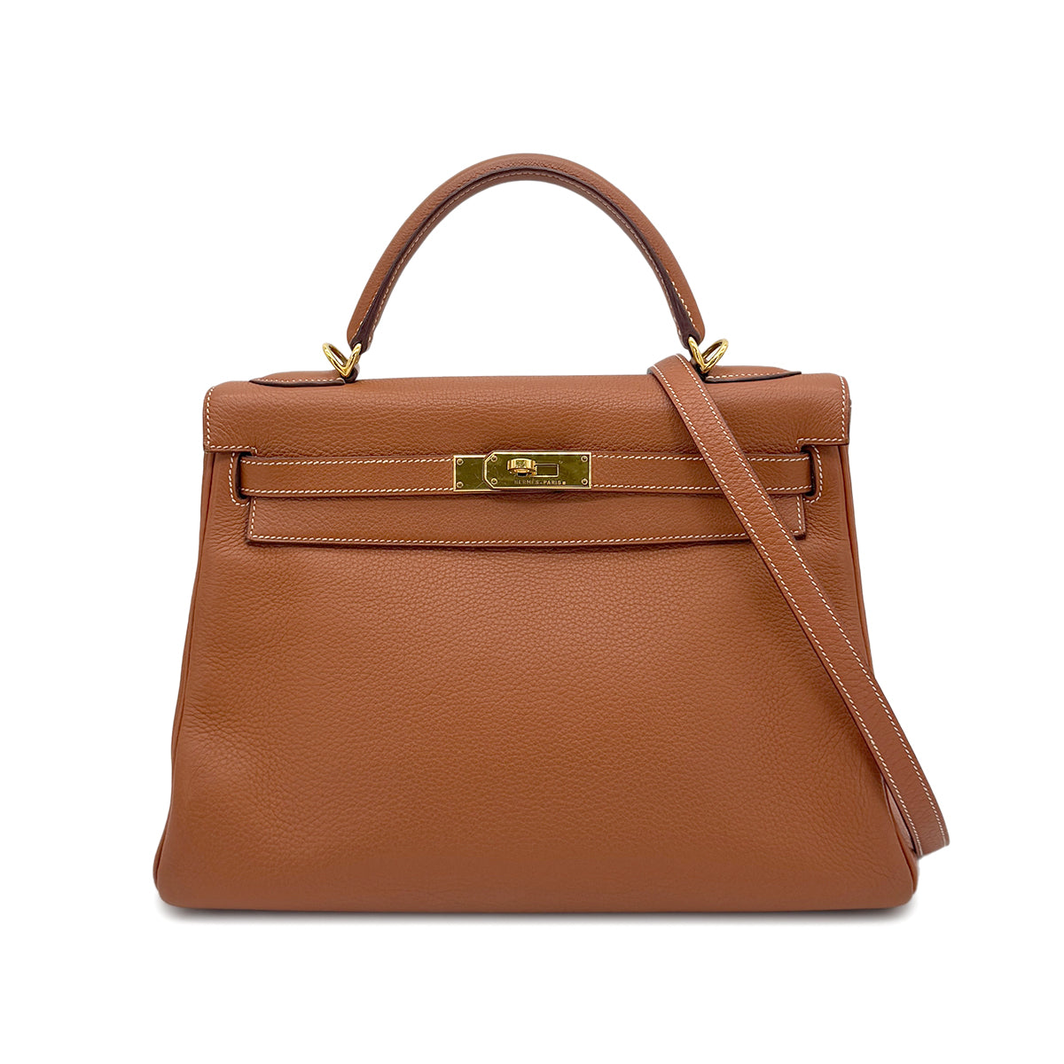 Luxury Promise Japan HERMES KELLY 32 RETOURNE ETRUSQUE TAURILLON CLEMENCE HAND SHOULDER BAG □H GHW 90274037