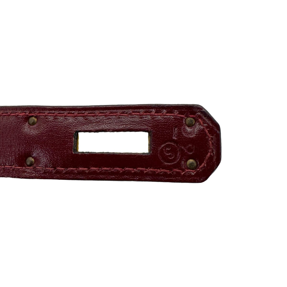 Luxury Promise Japan HERMES KELLY 32 RETOURNE ROUGE H BOXCALF HAND BAG 1989 CIRCLE S GOLD HARDWARE 90314363