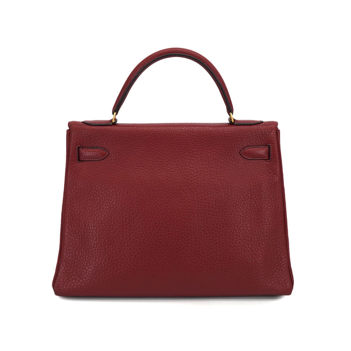 Luxury Promise Japan HERMES KELLY 32 RETOURNE ROUGE H TAURILLON CLEMENCE HAND SHOULDER BAG 1982 CIRCLE L GOLD HARDWARE 90331959