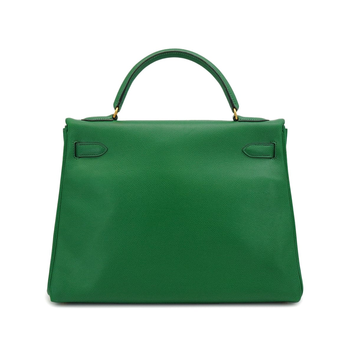 Luxury Promise Japan HERMES KELLY 32 RETOURNE VERT COURCHEVEL HAND SHOULDER BAG 1991 CIRCLE U GOLD HARDWARE 90346655
