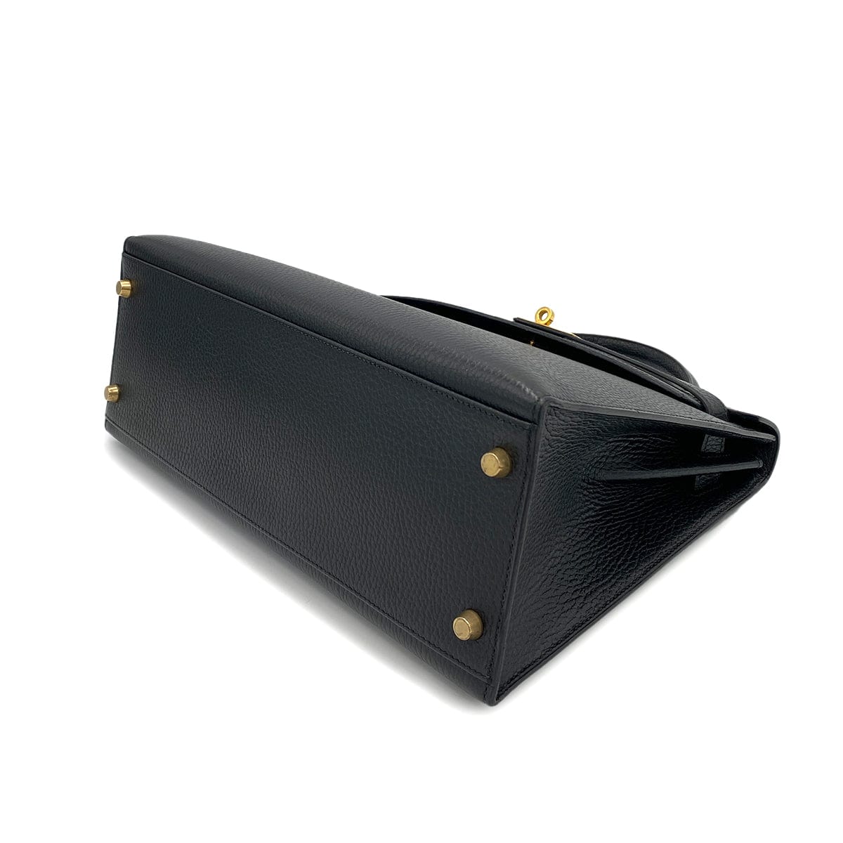 Luxury Promise Japan HERMES KELLY 32 SELLIER BLACK ARDENNES HAND SHOULDER BAG 〇X 90250515