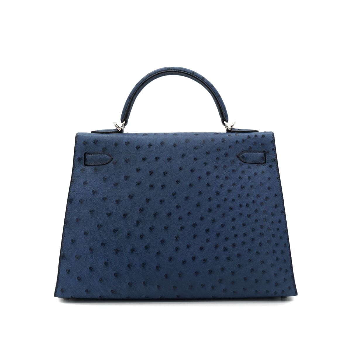 Luxury Promise Japan HERMES KELLY 32 SELLIER BLUE ROY OSTRICH HAND SHOULDER BAG □E SHW 90301096