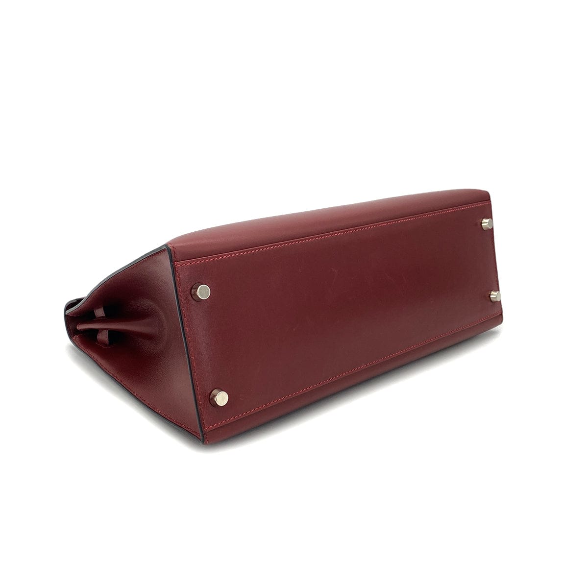 Luxury Promise Japan HERMES KELLY 32 SELLIER ROUGE H BOX CALF HAND BAG □F PHW 90304177