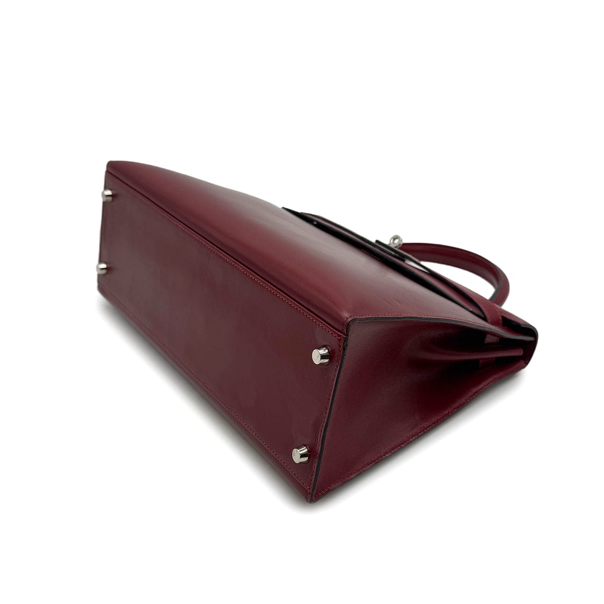 Luxury Promise Japan HERMES KELLY 32 SELLIER ROUGE H BOXCALF HAND SHOULDER BAG 2003 SQUARE G PALLADIUM HARDWARE 90315618