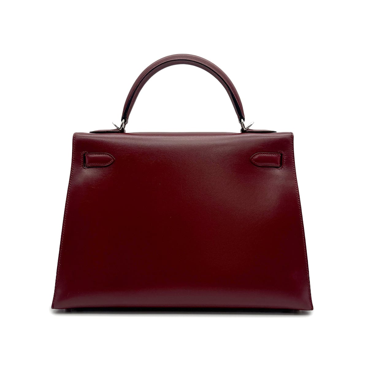 Luxury Promise Japan HERMES KELLY 32 SELLIER ROUGE H BOXCALF HAND SHOULDER BAG 2003 SQUARE G PALLADIUM HARDWARE 90315618