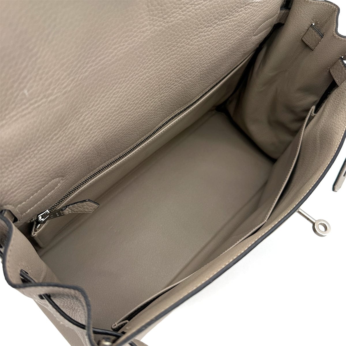 Luxury Promise Japan HERMES KELLY 35 RETOURNE GRIS TOURTERELLE TAURILLON CLEMENCE HAND SHOULDER BAG 2000 SQUARE D MATT HARDWARE 90323085