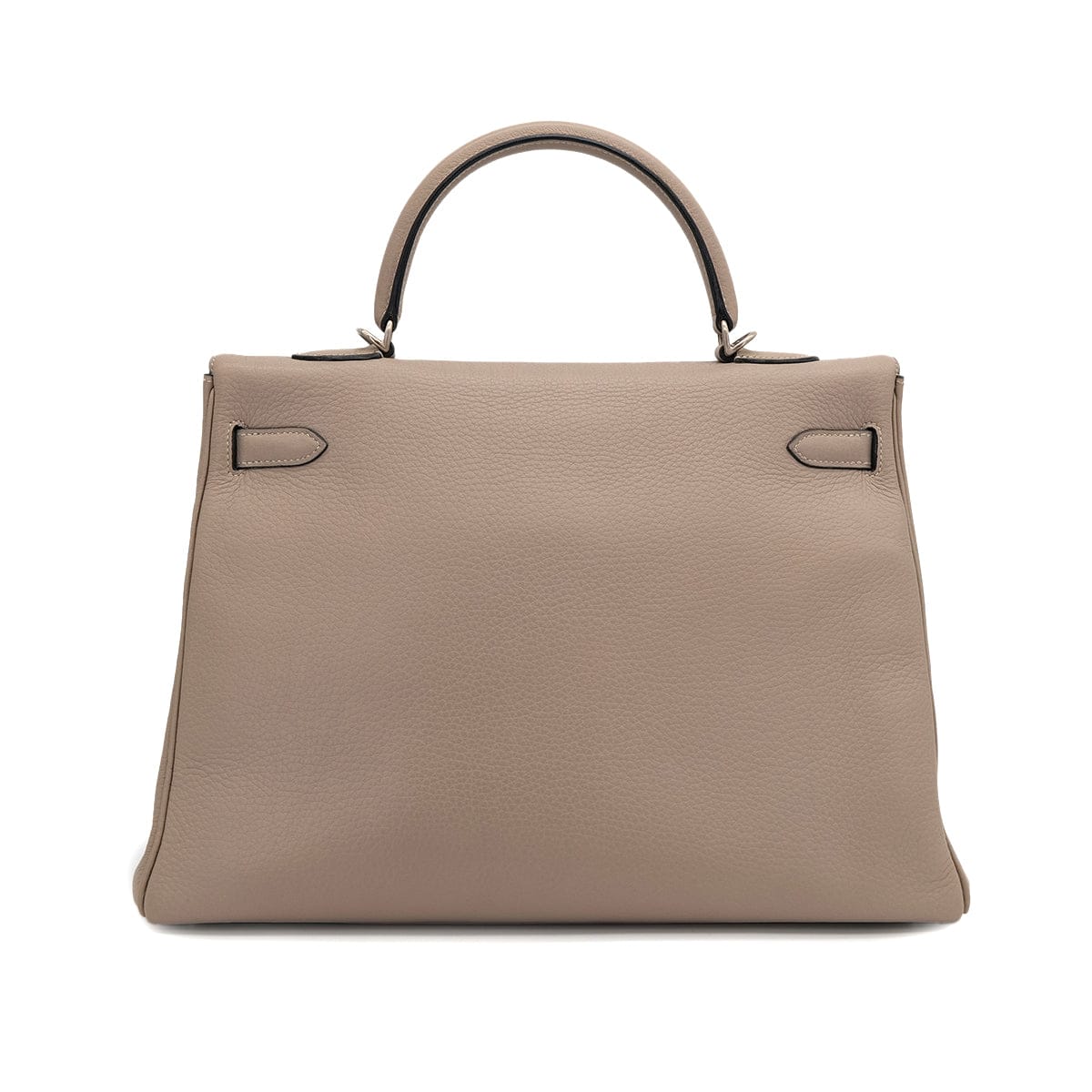 Luxury Promise Japan HERMES KELLY 35 RETOURNE GRIS TOURTERELLE TAURILLON CLEMENCE HAND SHOULDER BAG 2000 SQUARE D MATT HARDWARE 90323085