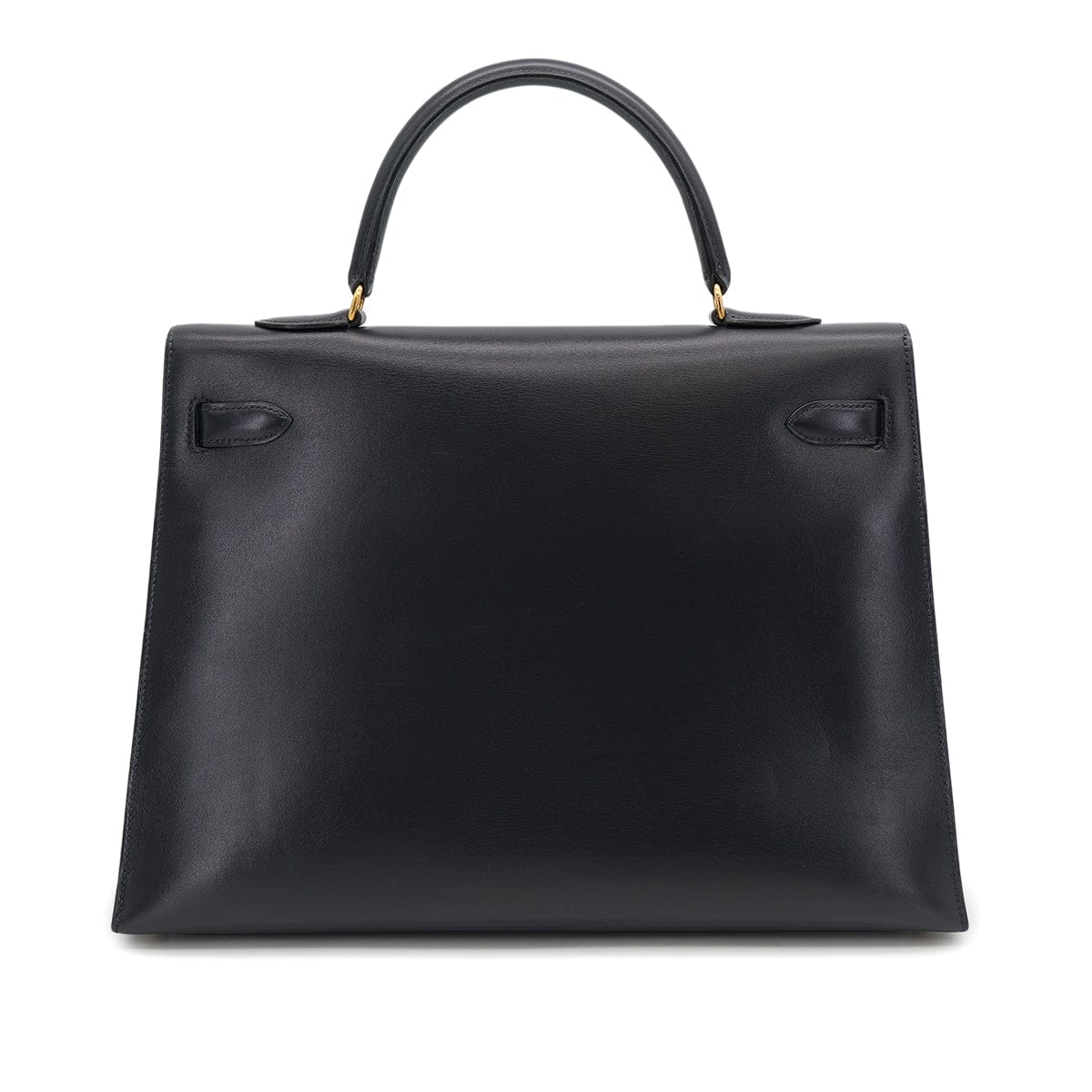 Luxury Promise Japan HERMES KELLY 35 SELLIER BLUE INDIGO BOXCALF HAND SHOULDER BAG 1993 CIRCLE W GOLD HARDWARE 90317924