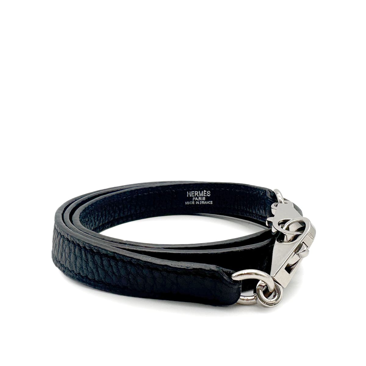 Luxury Promise Japan HERMES KELLY BOLIDE BLACK TAURILLON CLEMENCE SHOULDER STRAP SHW 90240430