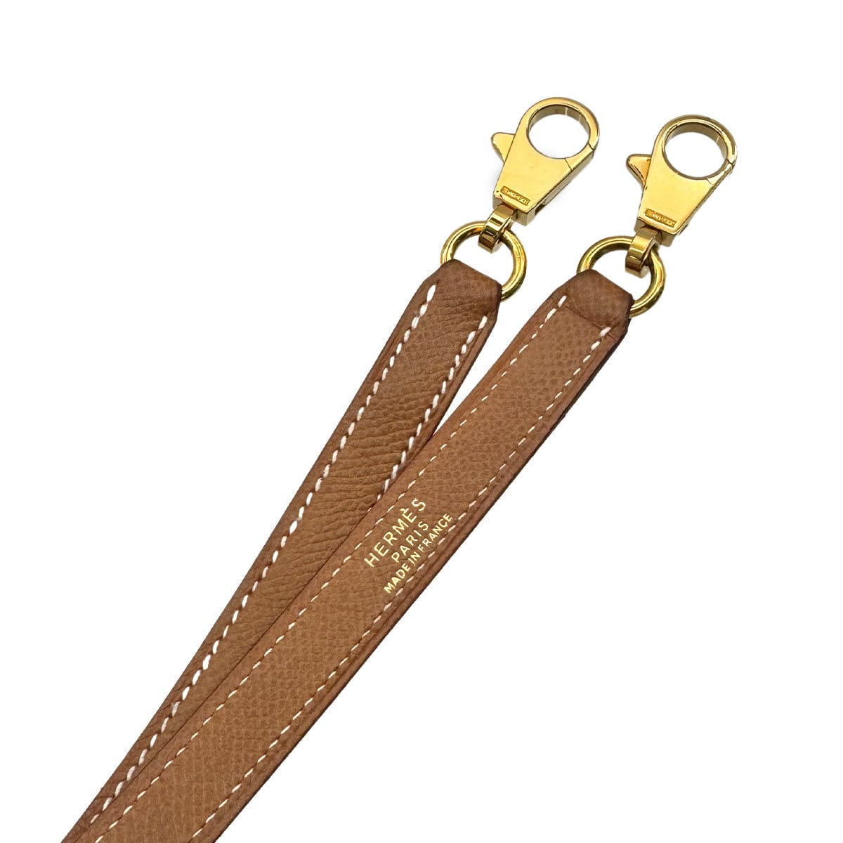 Luxury Promise Japan HERMES KELLY BOLIDE GOLD COURCHEVEL SHOULDER STRAP GHW 90221693