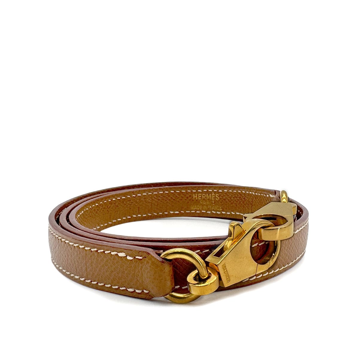 Luxury Promise Japan HERMES KELLY BOLIDE GOLD COURCHEVEL SHOULDER STRAP GHW 90222774