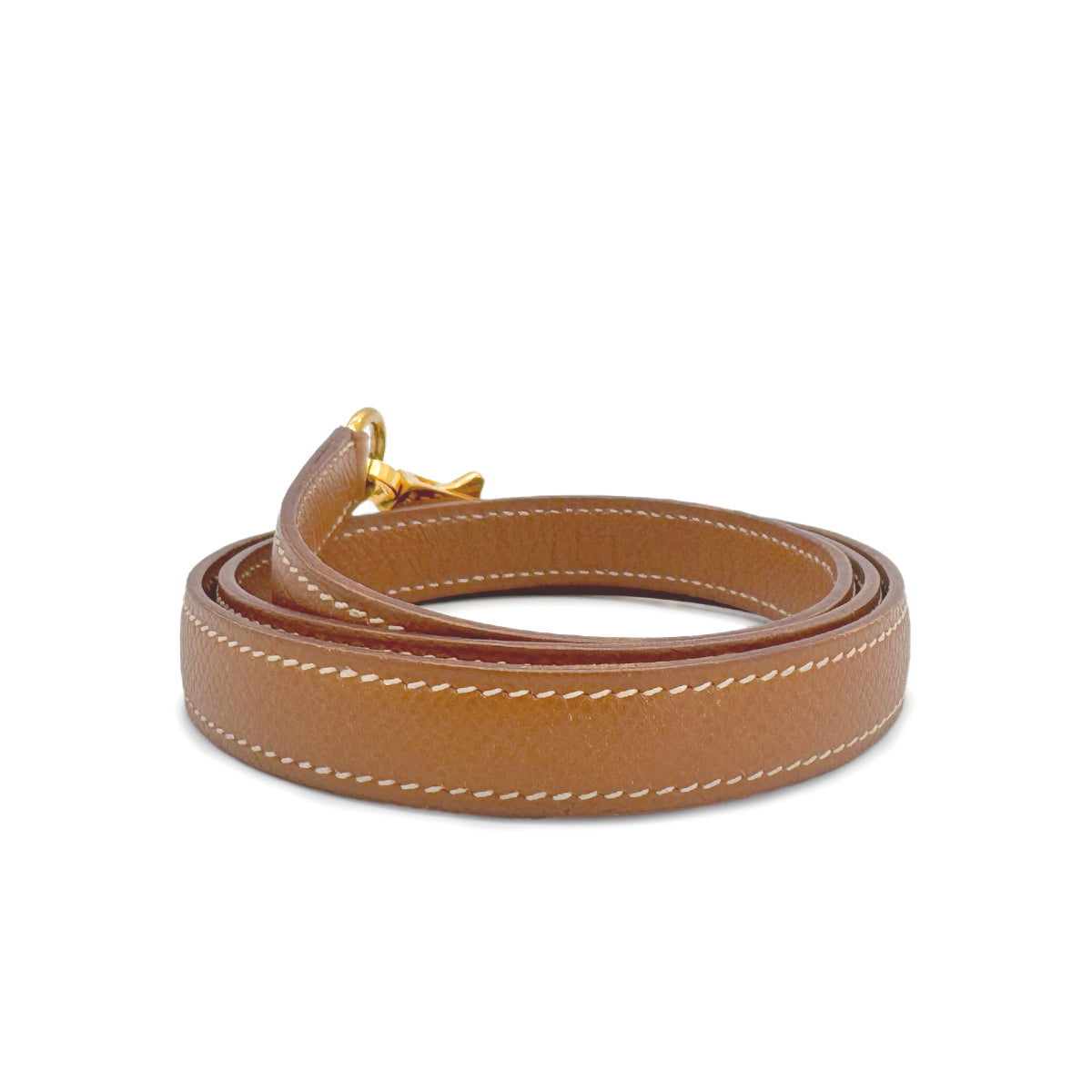 Luxury Promise Japan HERMES KELLY BOLIDE GOLD COURCHEVEL SHOULDER STRAP GHW 90243486