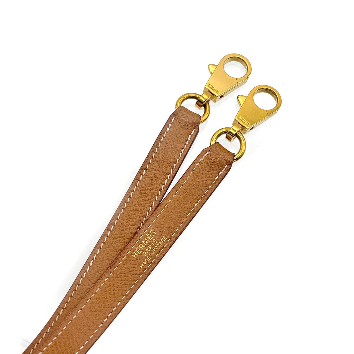 Luxury Promise Japan HERMES KELLY BOLIDE GOLD COURCHEVEL SHOULDER STRAP GHW 90259920