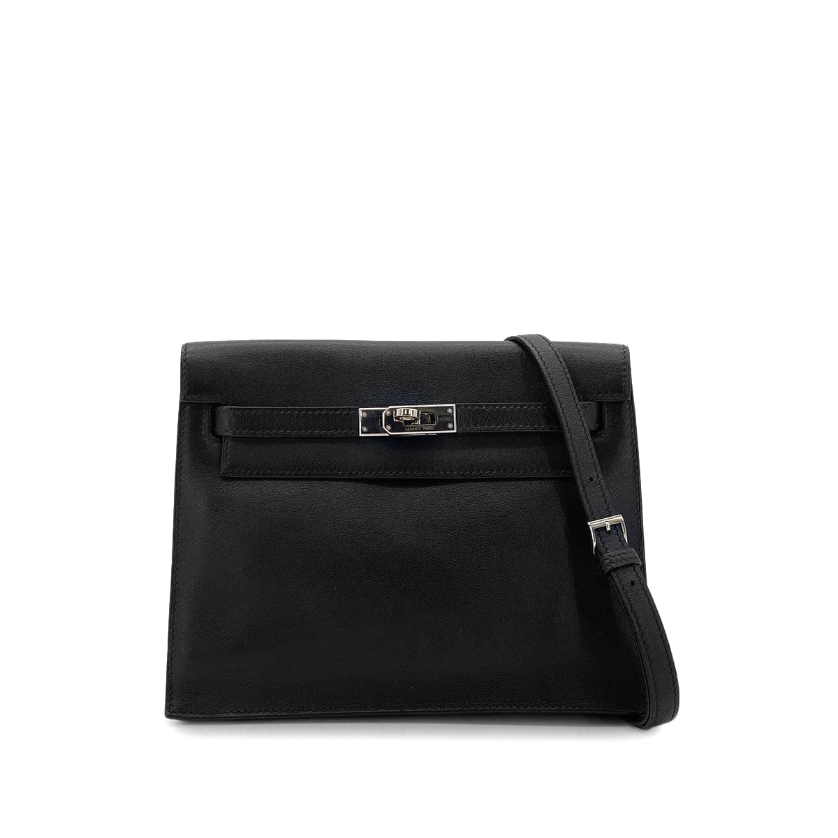 Luxury Promise Japan HERMES KELLY DANCE BLACK EVERCOLOR SHOULDER BAG □K SHW 90301737
