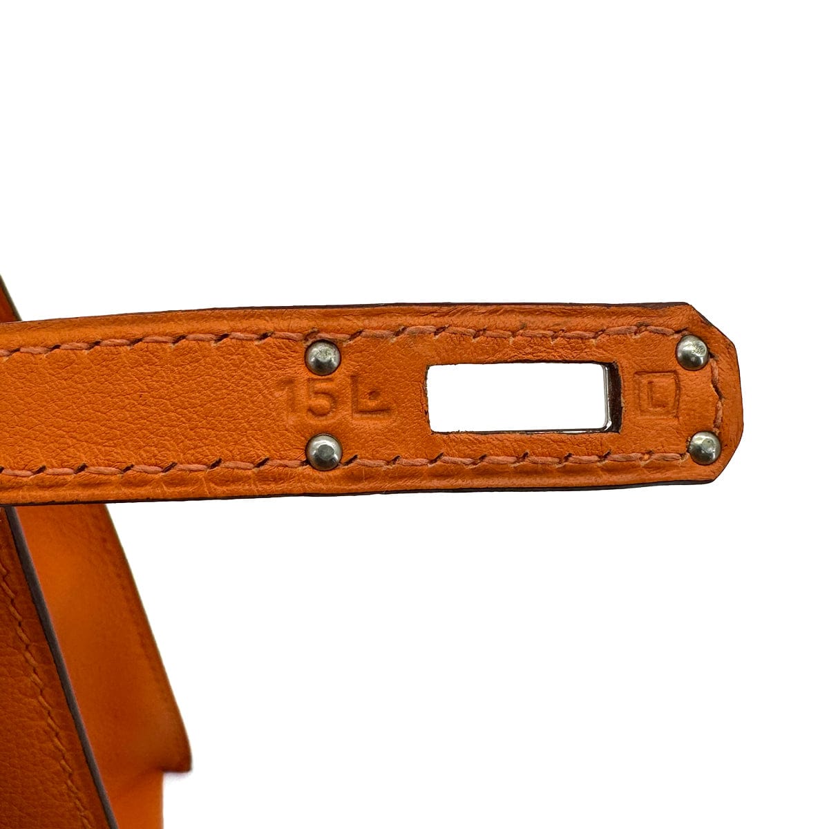 Luxury Promise Japan HERMES KELLY DANCE ORANGE VEAU SWIFT SHOULDER BAG 2008 SQUARE L PALLADIUM HARDWARE 90315867