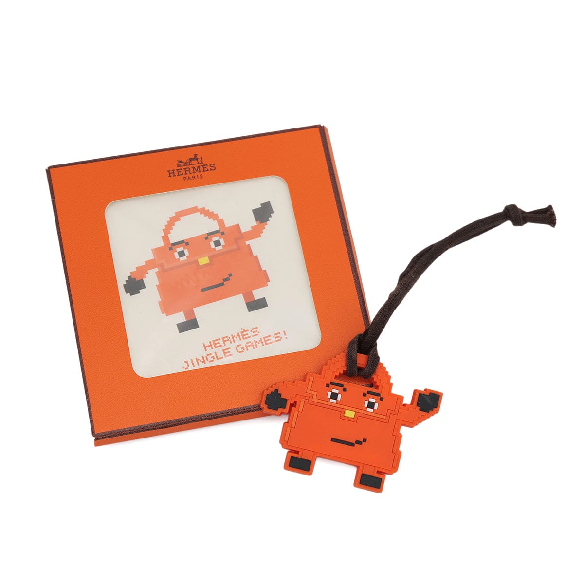 Luxury Promise Japan HERMES KELLY DOLL BAG CHARM ORANGE RUBBER 90318636