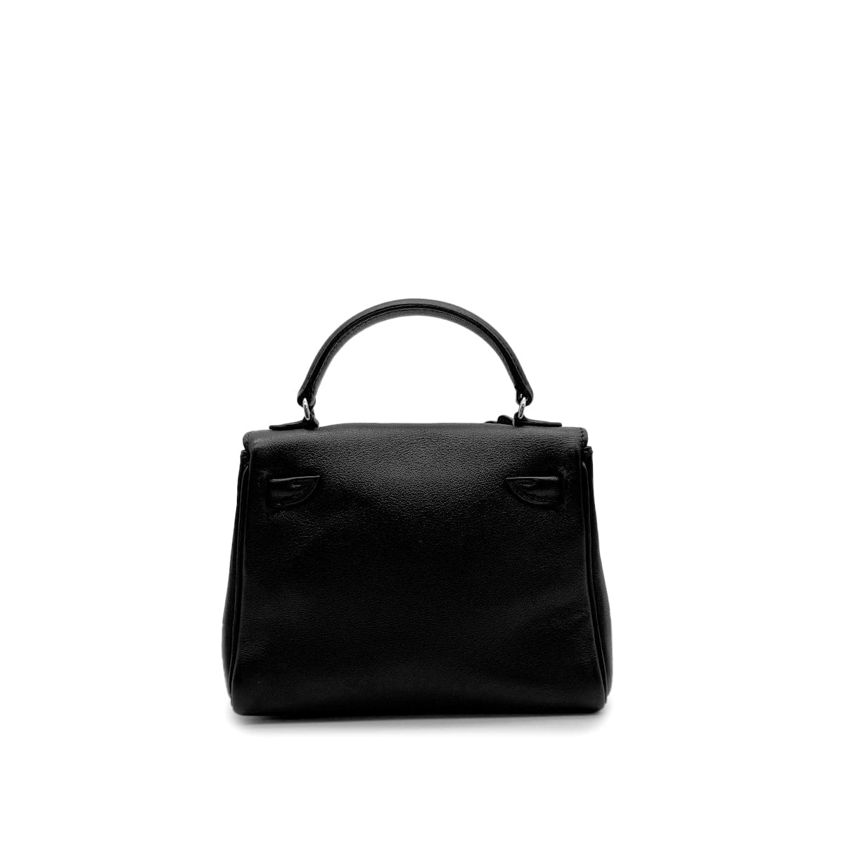 Luxury Promise Japan HERMES KELLY DOLL BLACK VEAU GULLIVER HAND BAG 2000 SQUARE D PALLADIUM HARDWARE 90323974