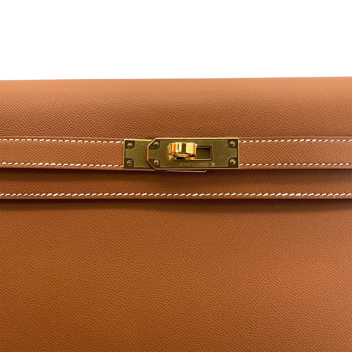 Luxury Promise Japan HERMES KELLY ELAN GOLD VEAU MADAME CLUTCH SHOULDER BAG B GHW 90301704