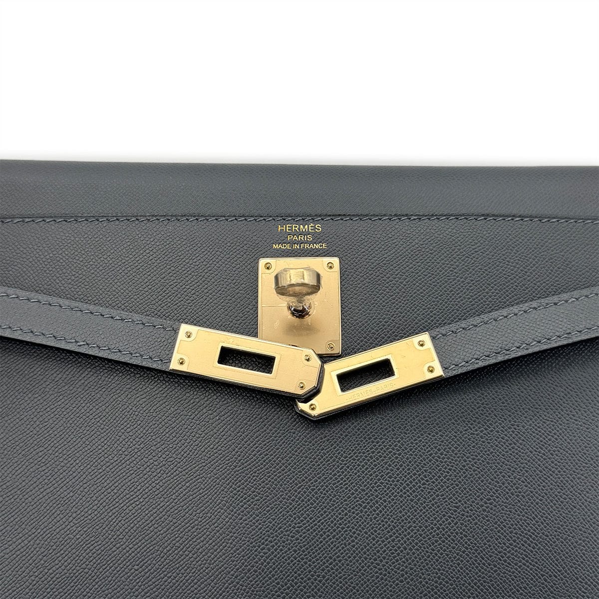 Luxury Promise Japan HERMES KELLY ELAN GRIS MISTY VEAU MADAME CLUTCH SHOULDER BAG K PGHW 90305229