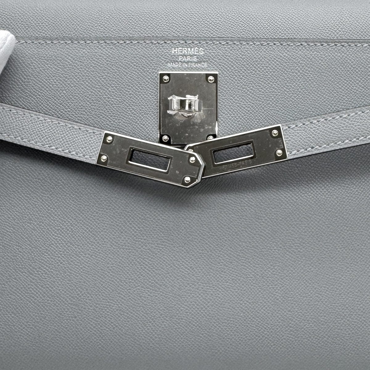 Luxury Promise Japan HERMES KELLY ELAN GRIS PANTIN VEAU MADAME CLUTCH SHOULDER BAG 2025 K STAMP PALLADIUM HARDWARE 90319136