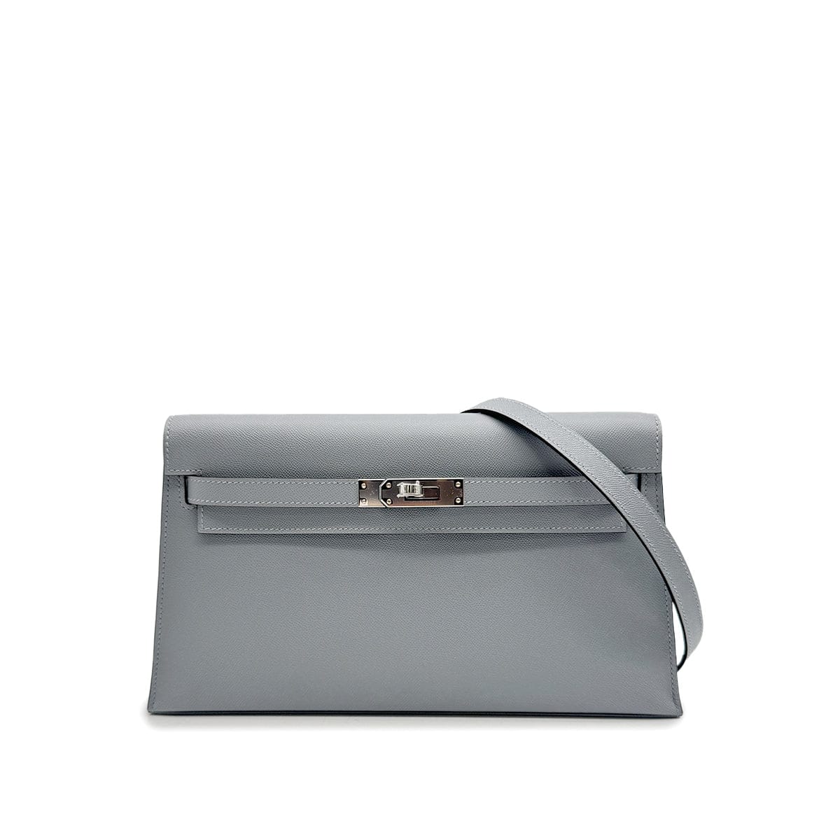 Luxury Promise Japan HERMES KELLY ELAN GRIS PANTIN VEAU MADAME CLUTCH SHOULDER BAG 2025 K STAMP PALLADIUM HARDWARE 90319136